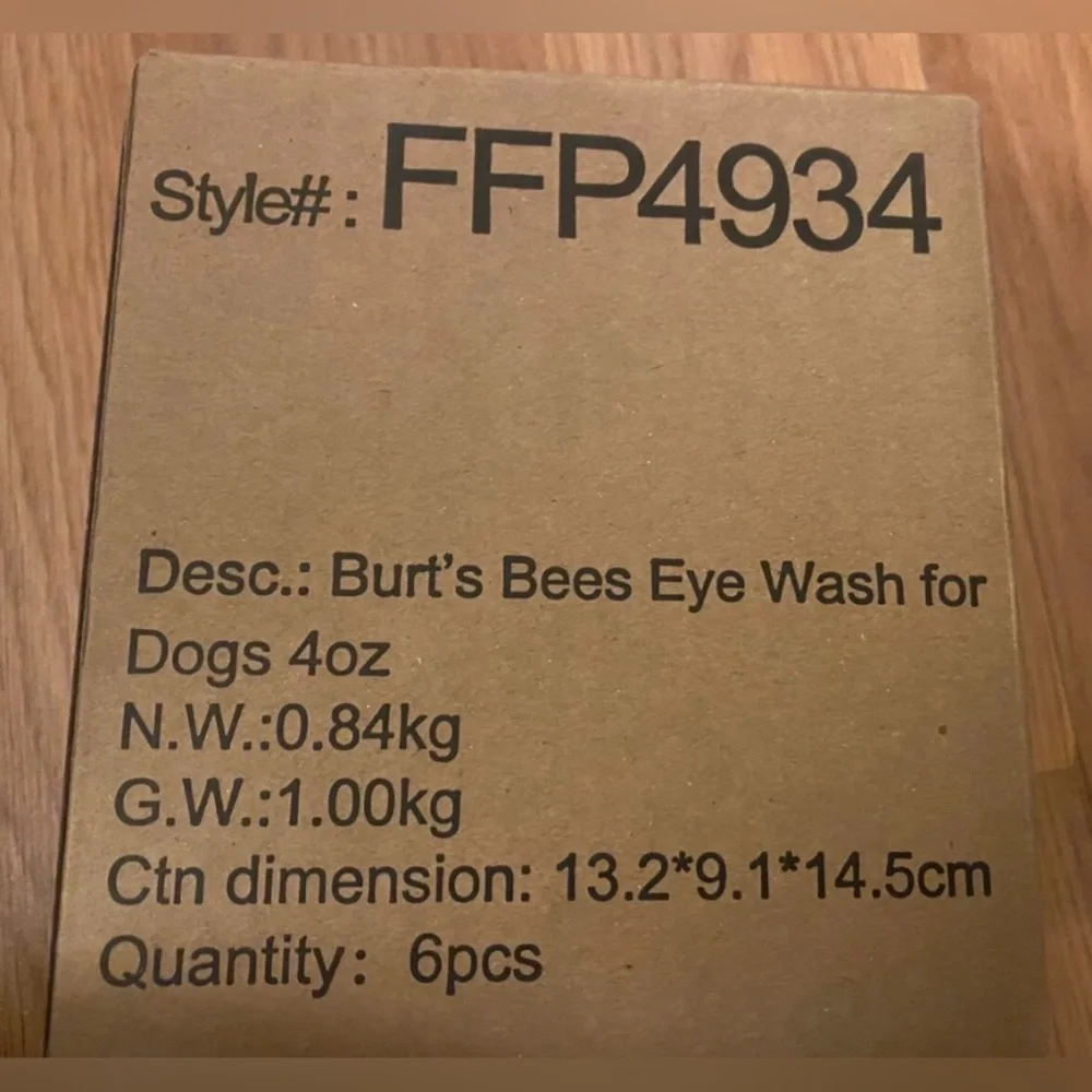 Burt’s Bees Eye Wash for Dogs 4 oz (Set of 6)